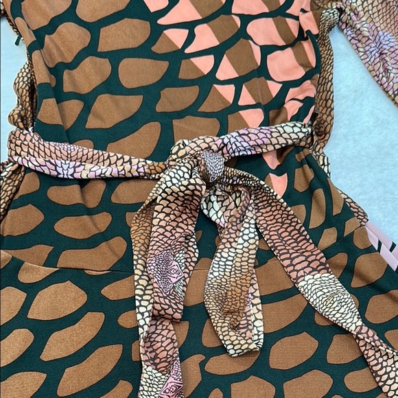 Issa London 100% Silk Business Multicolor Long Sleeve Dress - Picture 14 of 16